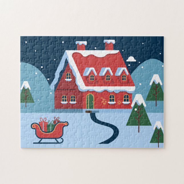 Puzzle Maison du Père Noël Maison de l'enfant (Horizontal)