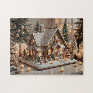 Puzzle Maison en pain d'épice joliment décorée