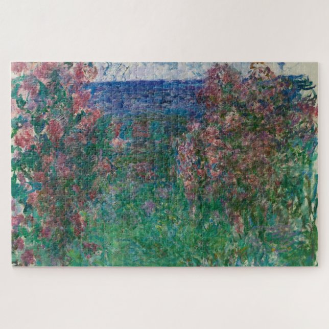 Puzzle Maison en Rose, Monet (Horizontal)