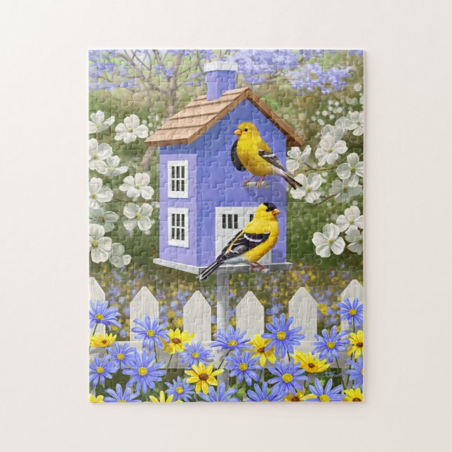 Puzzle Maison flower garden (Vertical)