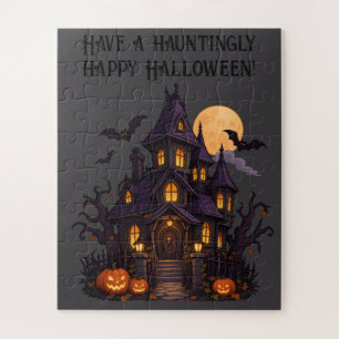 Puzzle Maison hantée – Conception d'Halloween 🎃
