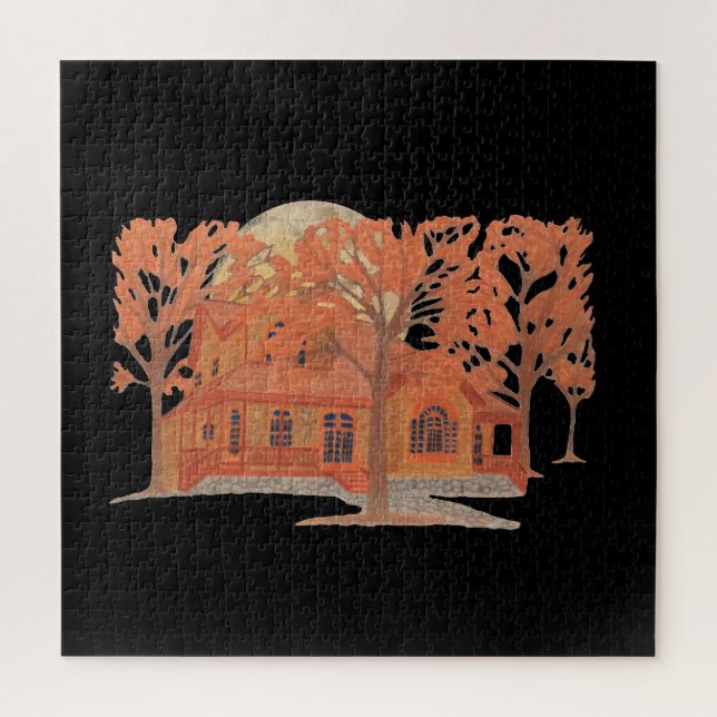 Puzzle Maison Hantée Déplaisante Halloween (Vertical)