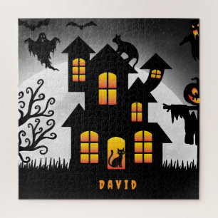 PUZZLE Maison hantée personnalisée pour Halloween