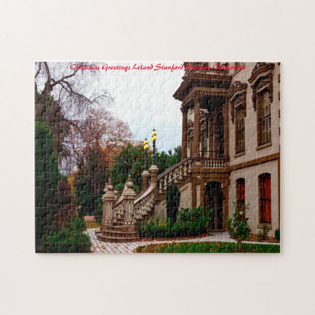 Puzzle Maison Leland Stanford. Vœux de Noël (Horizontal)