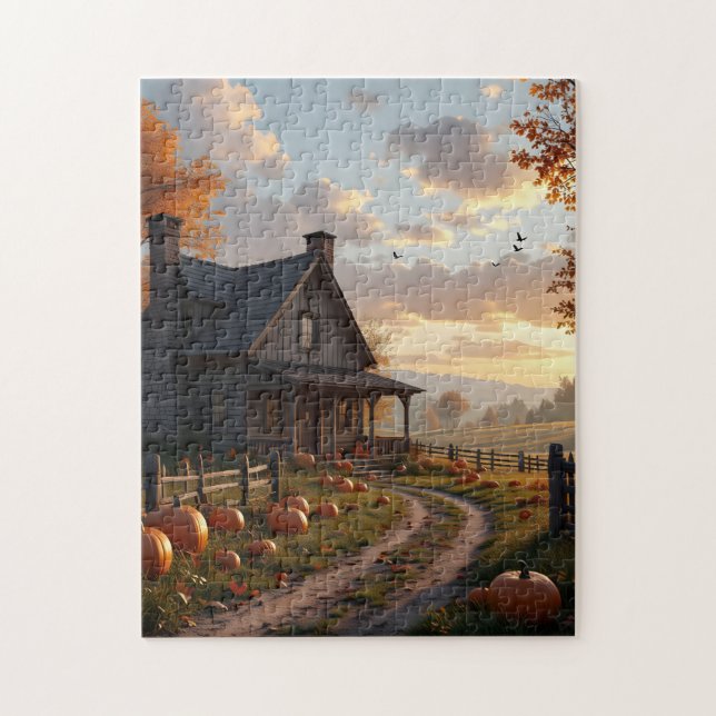 Puzzle Maison pour la fête de Thanksgiving (Vertical)