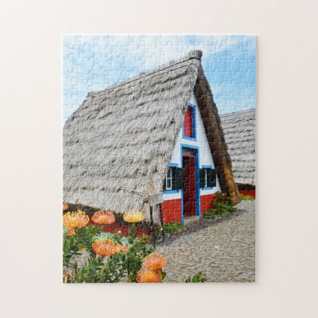 Puzzle Maison traditionnelle dans Santana, Madère (Vertical)