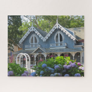 Puzzle Maison victorienne en bleu - Martha's Vineyard