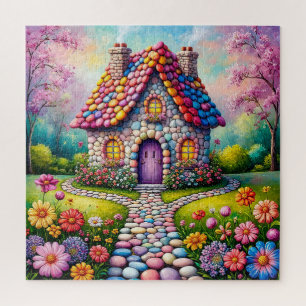 Puzzle Maisonnette Fantaisiste Avec Jardin De Fleurs Vibr