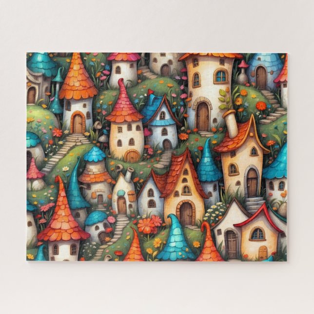Puzzle Maisons de Conte de Fées Fantaisistes (Horizontal)