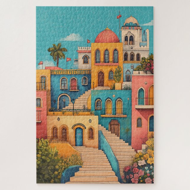 Puzzle Maisons de contes fées orientales (Vertical)