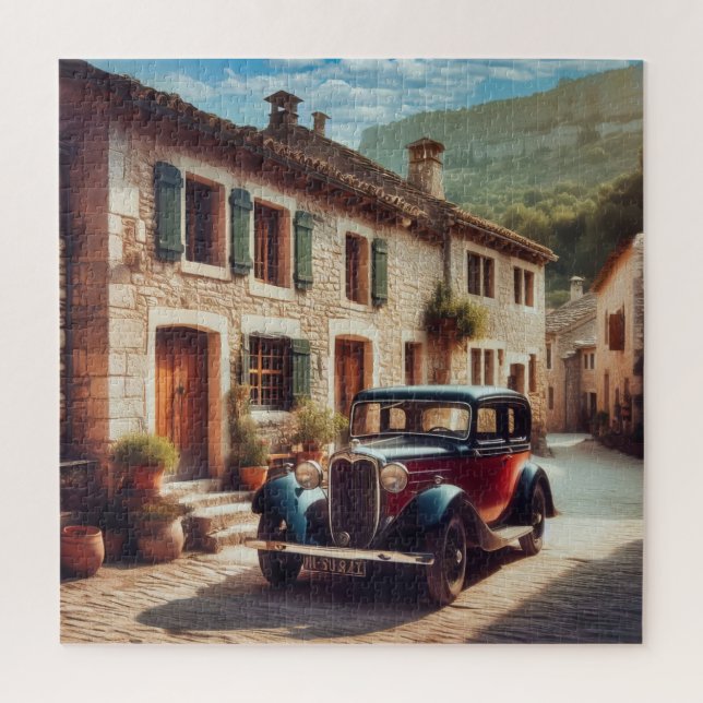 Puzzle Maisons en pierre rustiques.  (Vertical)