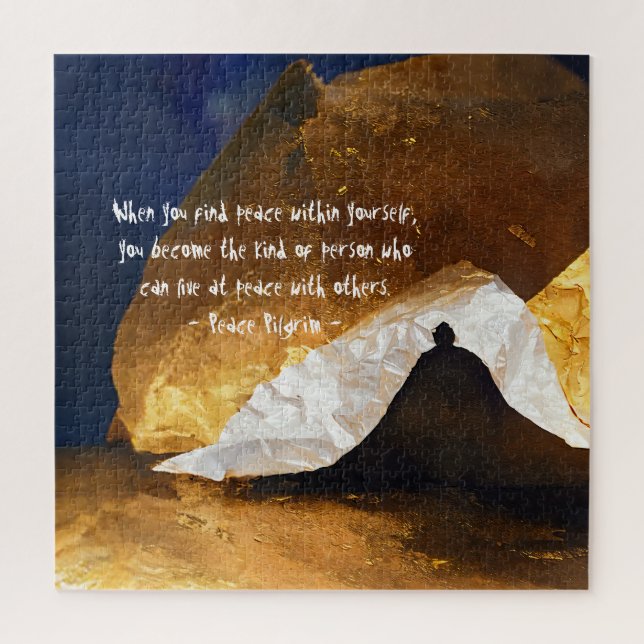 Puzzle Maître Reiki Maître de méditation Yoga d'or noir (Vertical)