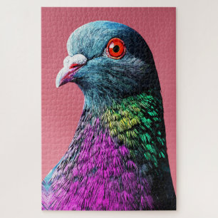 Puzzle Majesté Royale de Pigeon Portrait Réaliste et Viva