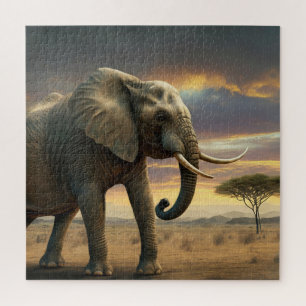 Puzzle Majestic African Bush Elephant