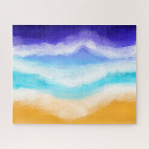 Puzzle Majestic Bleue et Turquoises vagues sur le littora