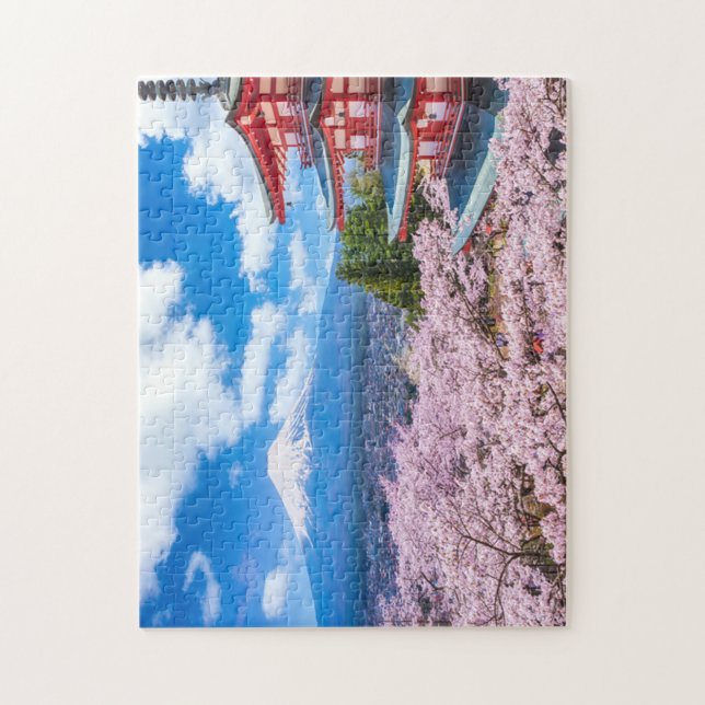 Puzzle "Majestic Fuji from Chureito Pagoda  (Vertical)