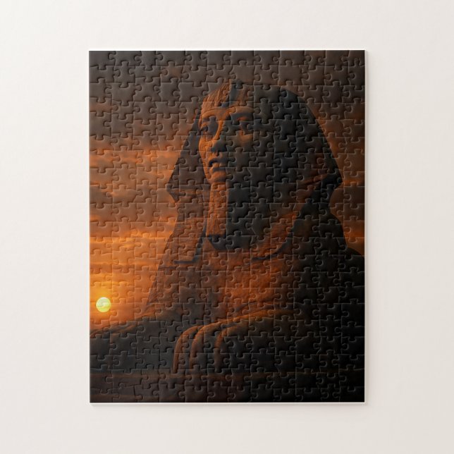 Puzzle Majestic Sphinx Mystique Ancien coucher de soleil  (Vertical)