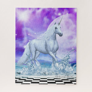 Puzzle Majestic Unicorn Dancing in the Water