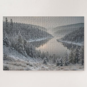 Puzzle Majorité nordique - Paysage d'hiver scandinave