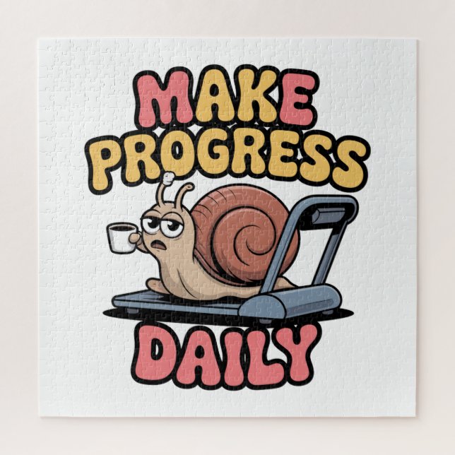 Puzzle Make Progress Daily (Vertical)