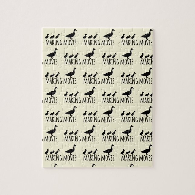 Puzzle Making Moves Mama Duck and Ducklings Motivational (Vertical)