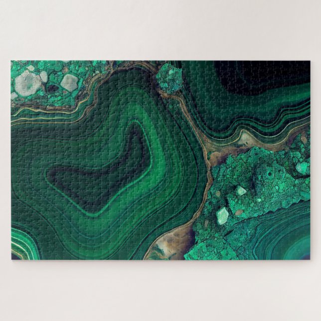 Puzzle Malachite Cu6CO3(OH)2 (Horizontal)