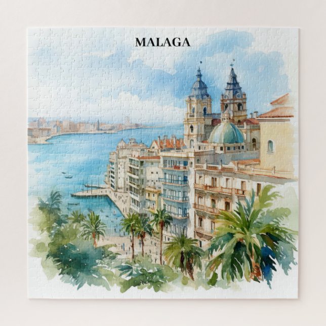 Puzzle Malaga Andalousie Espagne Voyage  (Vertical)