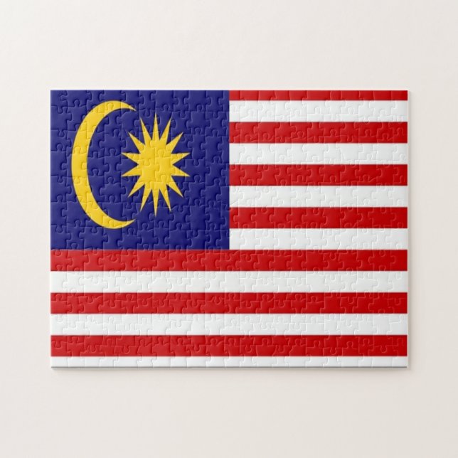 Puzzle Malaisie - Drapeau - (Horizontal)