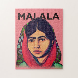 Puzzle Malala Yousafzai, Inspirational Feminist Art