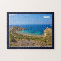 Malte baie de Ghajn Tuffieha mer Méditerranée île