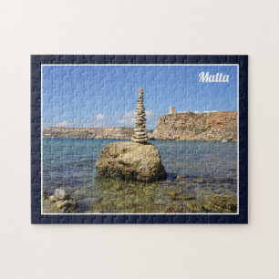 Puzzle Malte Glacajn Tuffiehta Bay Méditerranée