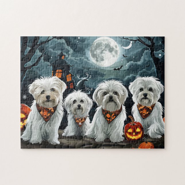 Puzzle Maltese Halloween Épouvantable (Horizontal)