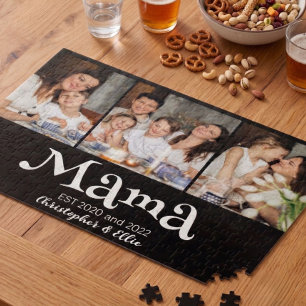 Puzzle Mama a établi les noms des enfants Texte amusant 3