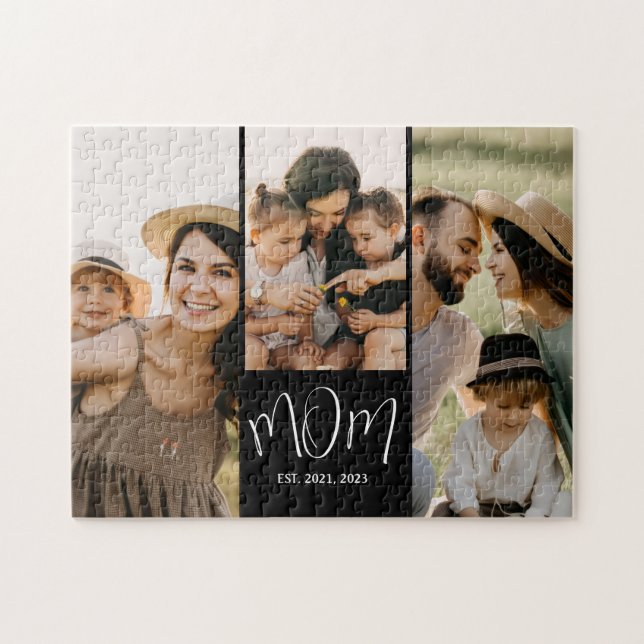 Puzzle Maman a établi le script moderne 3 Photo (Horizontal)