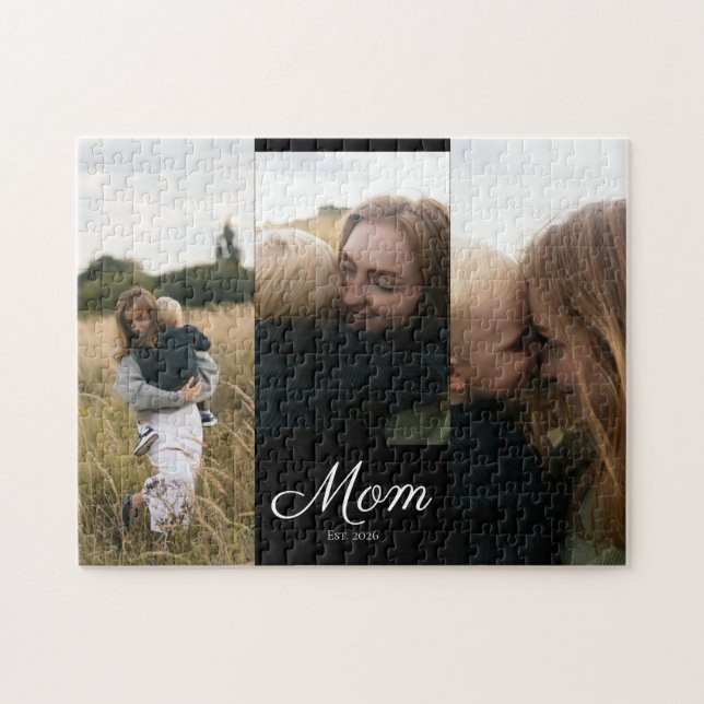 Puzzle Maman a établi le script moderne 3 Photo (Horizontal)