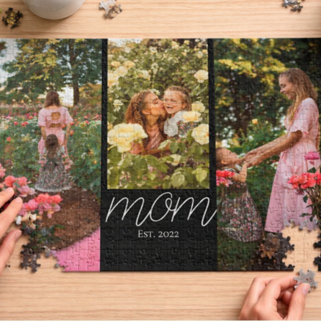 Puzzle Maman a établi le script moderne 3 Photo  (Créateur téléchargé)