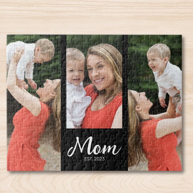 Puzzle Maman a établi le script moderne 3 Photo  (Créateur téléchargé)