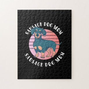 Puzzle Maman chien saucisse