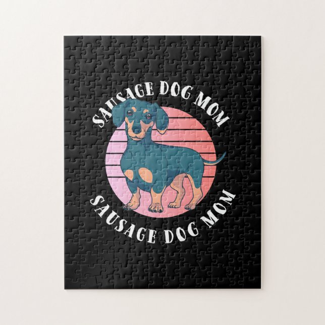 Puzzle Maman chien saucisse (Vertical)