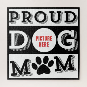 Puzzle Maman de chien fière personnalisée Amoureux des an