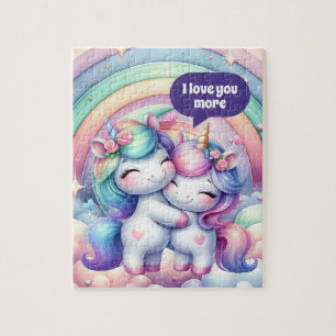Puzzle Maman mignonne fille amour plus
