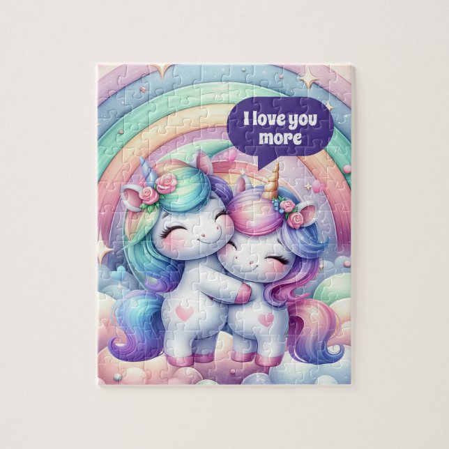 Puzzle Maman mignonne fille amour plus  (Vertical)