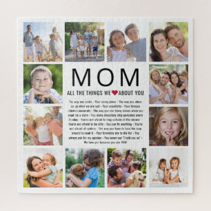 Puzzle Maman Photos Choses que nous aimons à propos de to