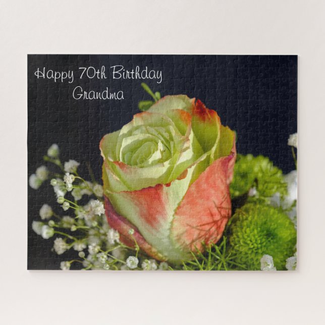 Puzzle Mamie pour son 70ème anniversaire (Horizontal)