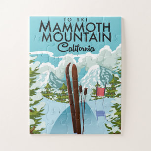 Puzzle Mammoth Mountain California to ski