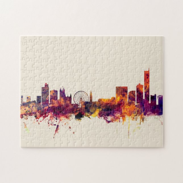 Puzzle Manchester England Skyline (Horizontal)