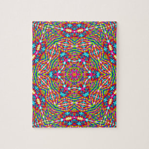 Puzzle Mandala bariolé embrouillé
