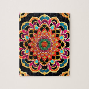 Puzzle Mandala coloré