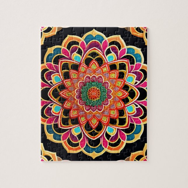 Puzzle Mandala coloré (Vertical)