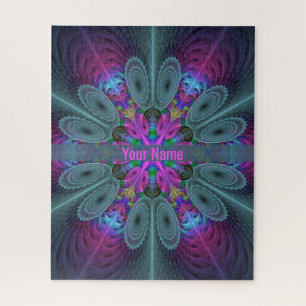 Puzzle Mandala Colorful Spiritual Fractal Art Nom